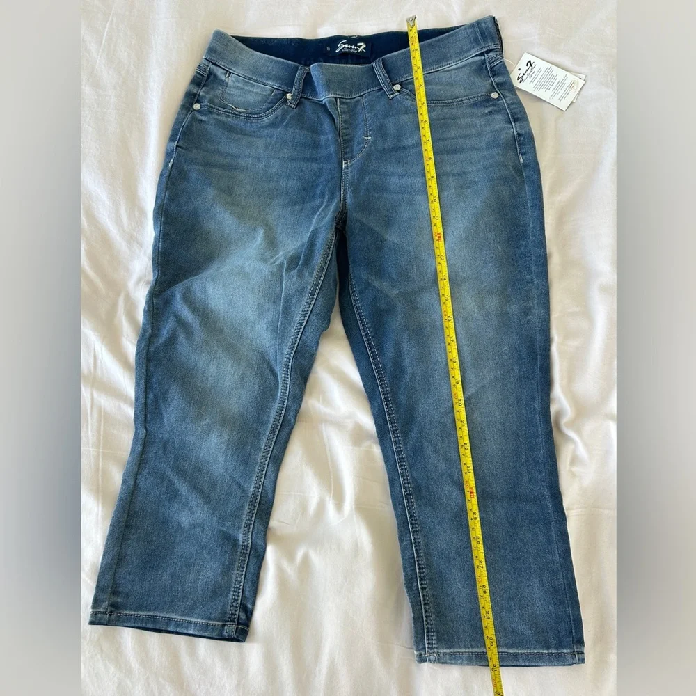 Seven7 Women's Soft Denim Cropped Capri Jeans - Picture 5 of 7